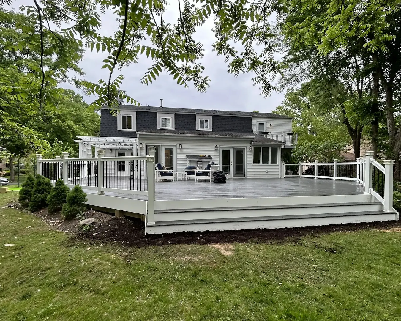 Modern Composite Deck with Lounge Area