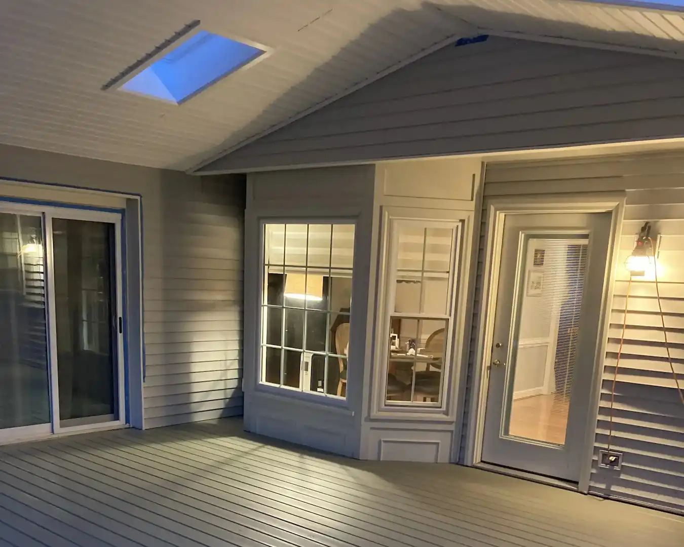 Custom Deck with Skylight and Dual Door Access